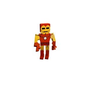 Marvel Wood Warriors 8" Iron Man Action Figure Toy